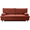 BANK MET BEDFUNCTIE, terracotta textiel