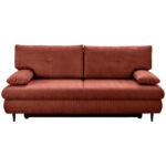 BANK MET BEDFUNCTIE, terracotta textiel thumbnail 1