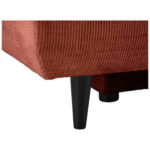 BANK MET BEDFUNCTIE, terracotta textiel thumbnail 5