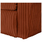BANK MET BEDFUNCTIE, terracotta textiel thumbnail 5