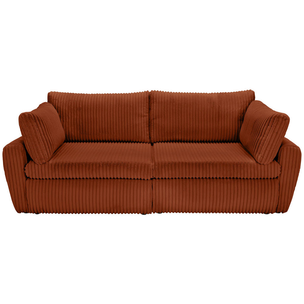 BANK MET BEDFUNCTIE, terracotta textiel