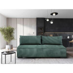 BANK MET BEDFUNCTIE, groen textiel thumbnail 1