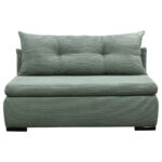 BANK MET BEDFUNCTIE, groen textiel thumbnail 1