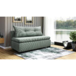 BANK MET BEDFUNCTIE, groen textiel thumbnail 2
