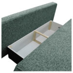 BANK MET BEDFUNCTIE, groen textiel thumbnail 4