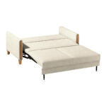 BANK MET BEDFUNCTIE, crèmekleur, beukenhoutkleur, textiel thumbnail 5