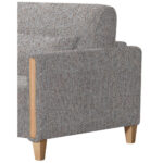 BANK MET BEDFUNCTIE, blauw, bruin, beukenhout, textiel thumbnail 7