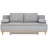 BANK MET BEDFUNCTIE, blauw, bruin textiel