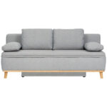 BANK MET BEDFUNCTIE, blauw, bruin textiel thumbnail 1