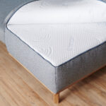BANK MET BEDFUNCTIE, blauw, bruin textiel thumbnail 4
