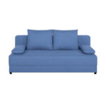 BANK MET BEDFUNCTIE, blauw textiel thumbnail 3