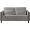 BANK MET BEDFUNCTIE, blauw, bruin, zwart hout, textiel