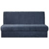 BANK MET BEDFUNCTIE, blauw textiel