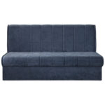 BANK MET BEDFUNCTIE, blauw textiel thumbnail 1