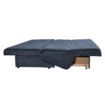 BANK MET BEDFUNCTIE, blauw textiel thumbnail 3
