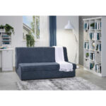 BANK MET BEDFUNCTIE, blauw textiel thumbnail 7