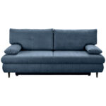 BANK MET BEDFUNCTIE, blauw textiel thumbnail 1