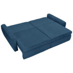 BANK MET BEDFUNCTIE, blauw textiel thumbnail 3