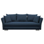 BANK MET BEDFUNCTIE, blauw textiel thumbnail 1