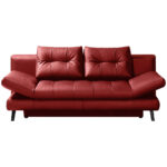 BANK MET BEDFUNCTIE, rood leer thumbnail 6