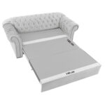 BANK MET BEDFUNCTIE, rood textiel thumbnail 4