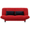 BANK MET BEDFUNCTIE, rood textiel