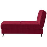 BANK MET BEDFUNCTIE, rood textiel thumbnail 1