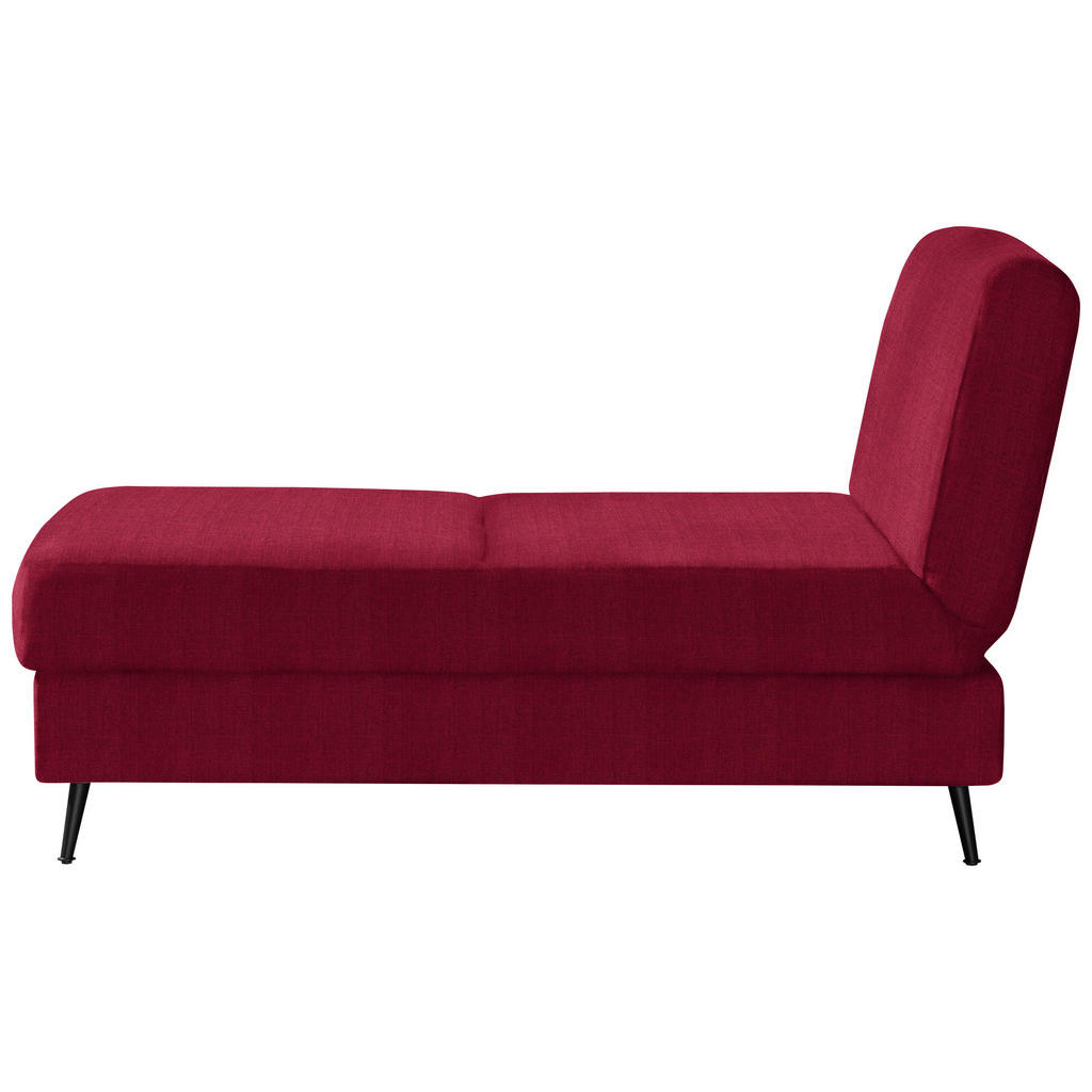 BANK MET BEDFUNCTIE, rood textiel