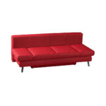 BANK MET BEDFUNCTIE, rood leer thumbnail 4