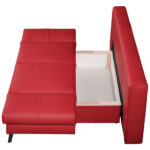 BANK MET BEDFUNCTIE, rood leer thumbnail 6