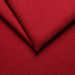 BANK MET BEDFUNCTIE, rood textiel, houten materiaal thumbnail 4