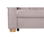 BANK MET BEDFUNCTIE, bruingrijs textiel thumbnail 5