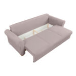 BANK MET BEDFUNCTIE, bruingrijs textiel thumbnail 7