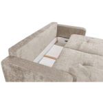BANK MET BEDFUNCTIE, bruingrijs textiel thumbnail 5