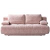 BANK MET BEDFUNCTIE, roze textiel