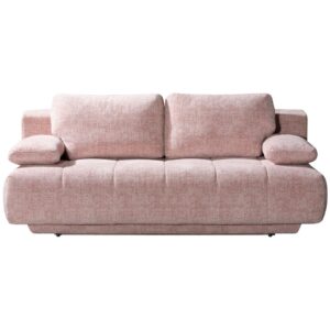 BANK MET BEDFUNCTIE, roze textiel