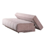 BANK MET BEDFUNCTIE, roze textiel thumbnail 7