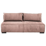 BANK MET BEDFUNCTIE, roze textiel thumbnail 2