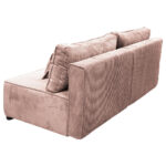 BANK MET BEDFUNCTIE, roze textiel thumbnail 4