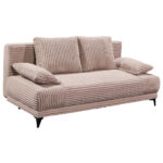 BANK MET BEDFUNCTIE, roze textiel thumbnail 2