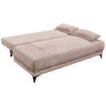 BANK MET BEDFUNCTIE, roze textiel thumbnail 3