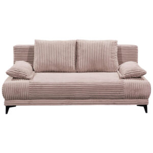 BANK MET BEDFUNCTIE, roze textiel