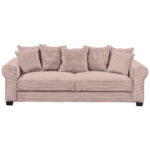 BANK MET BEDFUNCTIE, roze textiel thumbnail 1