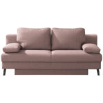 BANK MET BEDFUNCTIE, roze textiel thumbnail 1