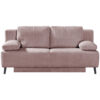 BANK MET BEDFUNCTIE, roze textiel