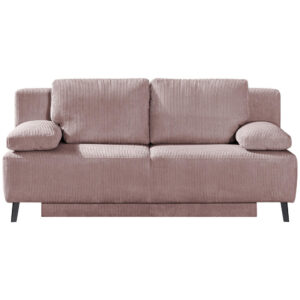 BANK MET BEDFUNCTIE, roze textiel
