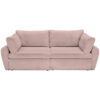BANK MET BEDFUNCTIE, roze textiel