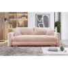 BANK MET BEDFUNCTIE, roze textiel