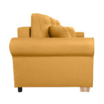 BANK MET BEDFUNCTIE, geel textiel thumbnail 4
