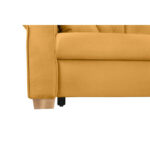 BANK MET BEDFUNCTIE, geel textiel thumbnail 5